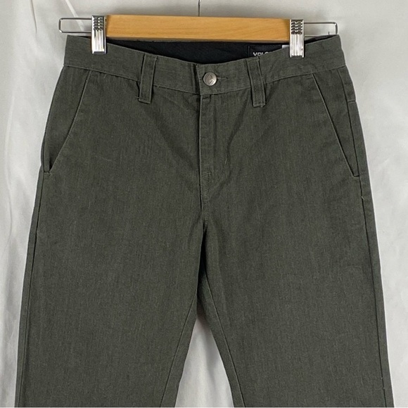 Volcom Youth Big Boy’s Chino VMONTYS Charcoal Heather Gray Size 27 - Picture 8 of 16